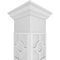 Ekena Millwork Craftsman Classic Square Non-Tapered Koroluck Fretwork Column w/ Crown Capital & Crown Base CC0808ENKORCRCR - alternate 3